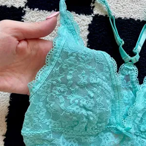 Victoria’s Secret Blue Lace Longline Bralette S thumbnail 4