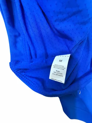QINSEN Sapphire Blue Athletic Tennis Dress Built-In Shorts Pockets Size M NWT thumbnail 6