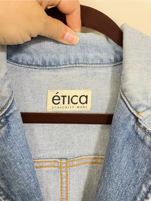 Etica Aurora Moto Denim Mini Dress Size Large‎ thumbnail 3
