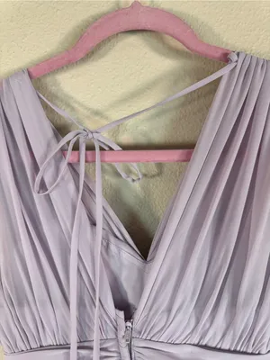 Morilee Purple Lavender Chiffon Maxi Bridesmaid Dress Womens XS Formal Prom thumbnail 8