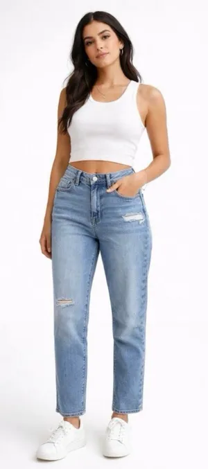 American Eagle Stretch Mom Jeans thumbnail 1