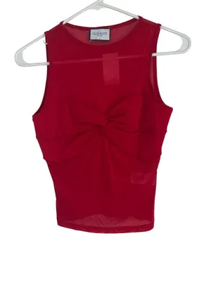 Runaway The Label Meila Top in Cherry Medium Womens Sleeveless Tank thumbnail 5