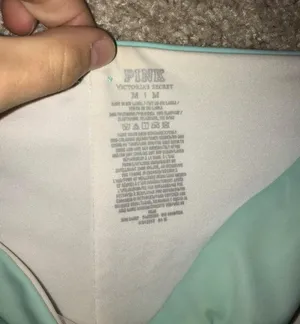 PINK - Victoria's Secret Mint Green Bathing Suit Bottoms thumbnail 3