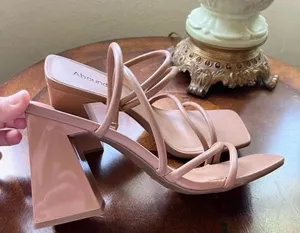 Abound Austyn Tubular Strappy Block Heeled Sandal Tan Mocha Size 10 NEW thumbnail 4