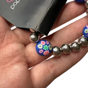 Paparazzi Beaded Floral Stretch Starlet Shimmer Bracelet Multicolor Jewelry New thumbnail 4