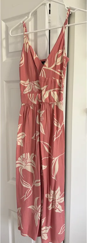 Angie Pink Floral Maxi Dress thumbnail 1