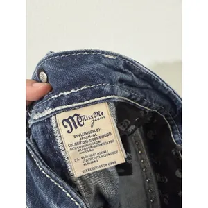 Miss Me JP5011-41 Bootcut Jeans Size 26 Y2K Western Bling Rhinestone Embellished thumbnail 7