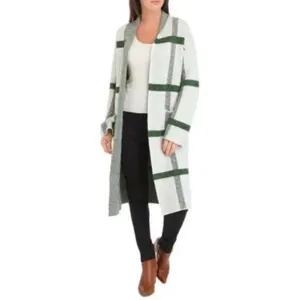 Cyrus Women’s Medium Gray ‎Open Front long Coatigan Cabincore Preppy Cottagecore thumbnail 2