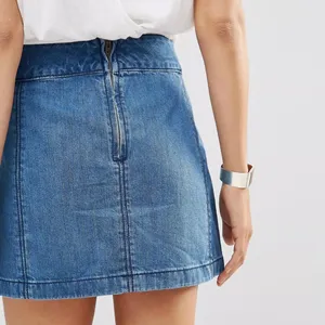 Free People Zip To It Denim Mini Skirt thumbnail 3