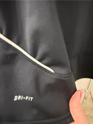Nike Black Half-Zip Dri-FIT Hoodie with White Logo thumbnail 5