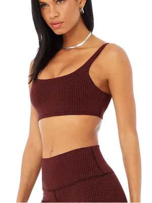 Alo Yoga Micro Houndstooth Bra Size small thumbnail 1
