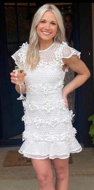 These Three Boutique White Lace Dress thumbnail 1