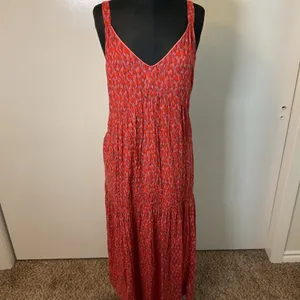 Joie Pink Tiered Maxi Sundress Women’s Size XXL Floral Resort Wear thumbnail 5