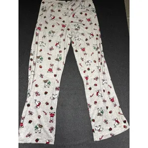 Laura‎ Ashley Pajama Set West Highland Dog Scottie sz M Christmas Westie Soft thumbnail 8