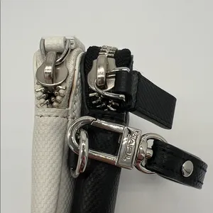 TUMI Double Zip Leather Phone Case Travel Wallet‎ Wrist Clutch thumbnail 4