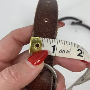 Silpada Designs Small Leather Belt Brown Studded Double Wrap Z9034 Boho Western thumbnail 8