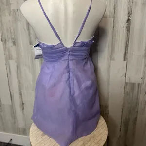 Purple dress with laced top size small thumbnail 3