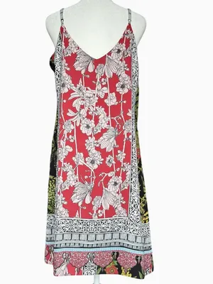 Strut &‎ Bolt Patchwork Floral Bohemian Dress Sz M thumbnail 5