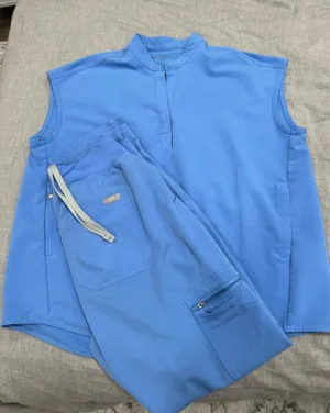 Figs ceil blue scrub set thumbnail 1