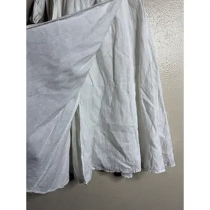 Reformation Molto Linen Wrap Skirt size XS White Midi thumbnail 6