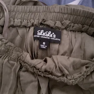 Lulu's Sage Green Elastic Waist dress thumbnail 3
