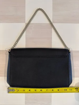 kate spade new york tilden place alek black saffiano leather flap shoulder bag purse thumbnail 11