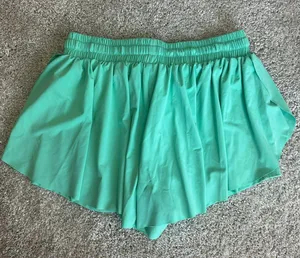 Teal Flowy Athletic Shorts Green Size M thumbnail 2