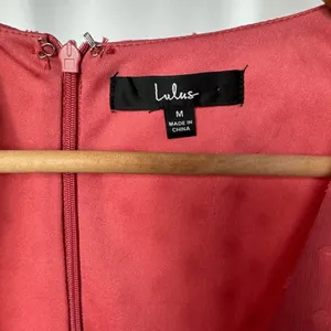 Lulus Have Harmony Swiss Dot Ruffled Faux Wrap Midi Dress in Mauve Size Medium‎ thumbnail 9