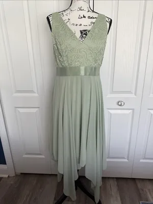 Ever-Pretty Women's Spring V Neck Lace Chiffon A Line Dress thumbnail 4