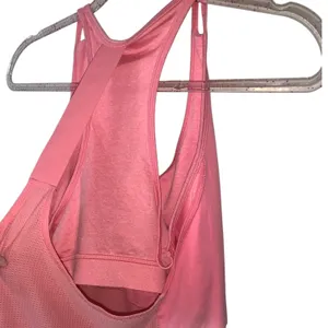 Fila Sport Pink Racerback Athletic Tank Top with Reflective Stripe Built In Bra thumbnail 4