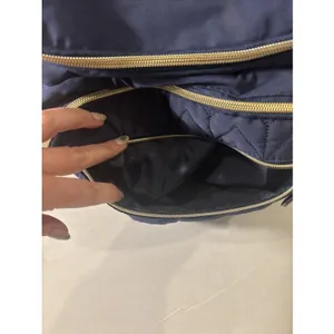 LITTLE ME Navy/Gold Tote Diaper Bag‎ Backpack 6 Pocket thumbnail 5