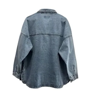 Hudson Denim Button-up Oversized Denim Shirt Jacket in Retro Wash NWT, Size XXL thumbnail 4