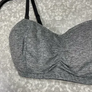 Motherhood Gray Cinched Pullover Wireless Nursing Bra - Size Small - Adjustable thumbnail 3