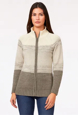 Patagonia 100% Lambswool Full Zip Sweater Jacket Women S Cream Taupe Wool thumbnail 8