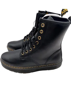 Dr. Martens Size 7 Zavala Combat Lace-Up Punk Platform Ankle Boot Black thumbnail 5