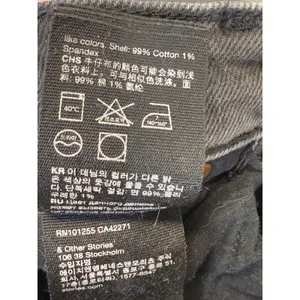 & Other Stories Jeans Women Size 25 Black High Waist Straight Leg Denim thumbnail 7