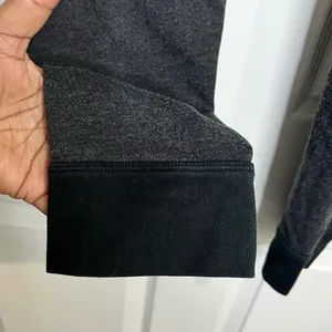 PINK Victoria’s Secret yoga pants - gray/black - Size Large DRAWSTRING MISSING thumbnail 4