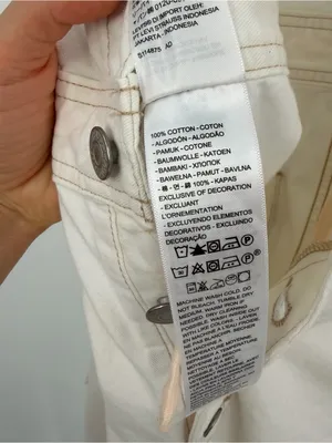 LEVI’S Sleeveless Jumpsuit White Denim M thumbnail 7