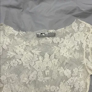 Y2K L.A. Movers lace Long Sleeve top White thumbnail 2