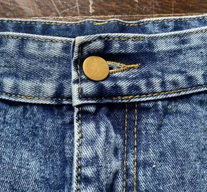 SheIn High Waisted Blue Jean Shorts thumbnail 6