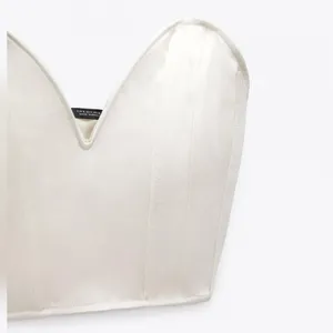 ZARA Woman CORSETS | SATIN CORSETRY-INSPIRED TOP thumbnail 2