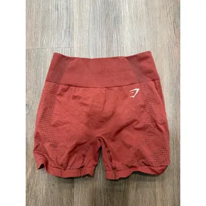 Gymshark Vital Seamless 2.0 Shorts Womens Medium Brick Red Rust Marl B1A4J‎ thumbnail 2