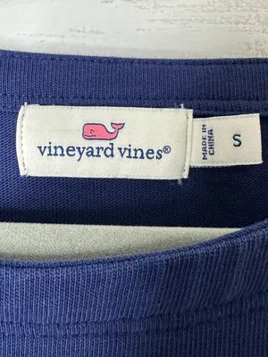 Vineyard Vines‎ Womens Navy Blue Long Sleeve Top Button Accent Size Small thumbnail 4
