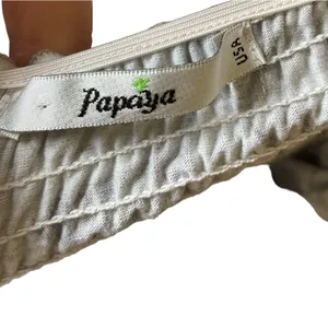 Papaya Y2K Gray Skater Grunge Hippie Grommet Floral Ruffle Mini Halter Top Dress thumbnail 6