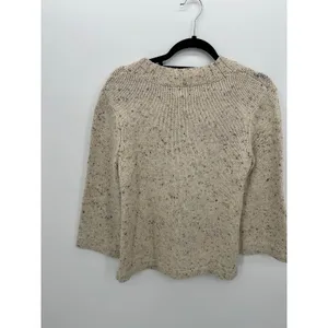 Hannah Womens Cable Knit Cardigan Sweater Sz M Cottagecore‎ Minimal Grandmacore thumbnail 2