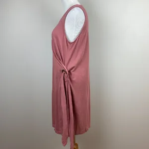 Roxy Wrap Dress‎ 8 Pink Mauve Mini Sleeveless V-Neck Tie Rhythm Luck Lightweight thumbnail 7