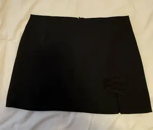 Edit By Nine Black Mini Skirt with Bow Details thumbnail 1