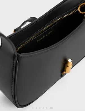 Charles & Keith Cesia Metallic Accent Shoulder Bag thumbnail 3