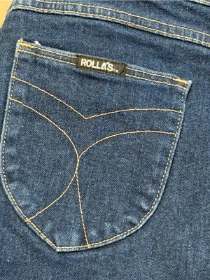 ROLLA'S Dallas Low Bootcut Dark Blue Jeans size 29 thumbnail 3
