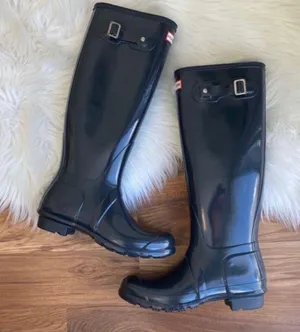 Hunter Rain Boots Tall Dark Grey thumbnail 1